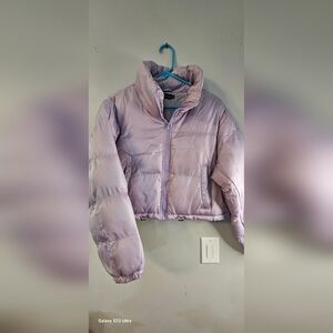 Pretty Little Thing purple bubble coat